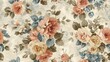 images of Vintage Florals arranged in a seamless pattern