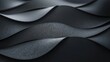 Black paper texture with flowing 3D lines
