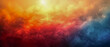 A colorful background with clouds and a sun