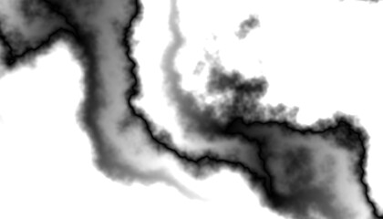 Aufkleber - Black smoke steam isolated transparent background. Fog and mist effect for text or space. Overlay with transparent background