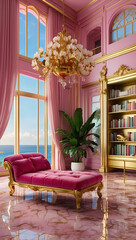 Wall Mural - luxury living room