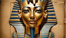 Captivating Painting Of Pharaoh Tutankhamuns Gold3