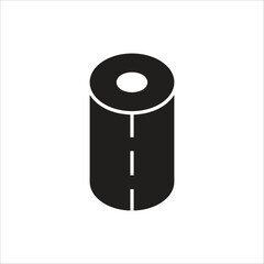 tissue toilet vector icon line template