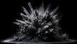 Black Charcoal Powder Dust Paint White Explosion E3