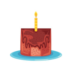 Sticker - birthday cake snack