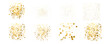 © AnaNas - Gold Texture. Set gold dust Light Golden Confetti. Golden Illustration Backdrop. Design Element.