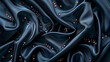 Dark Blue Shiny Silk Rhinestone Background
