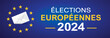 ELECTIONS EUROPEENNES - 9 JUIN 2024 - ILLUSTRATION VECTORIELLE - V1
