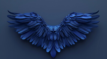 Poster - 3D rendering fantasy bird wings, eagle spreading wings decorative noble concept illustration