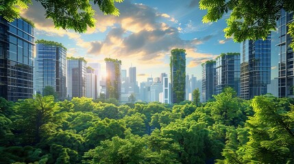 An urban ecosystem transformed by the principles of ESG