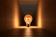 Light bulb innovation through ideas and inspiration ideas