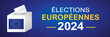 ELECTIONS EUROPEENNES - 9 JUIN 2024 - ILLUSTRATION VECTORIELLE - V4