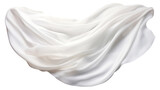 Fototapeta  - Floating elegant white fabric, cut out