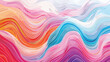 Colorful wavy background created with lines of differ
