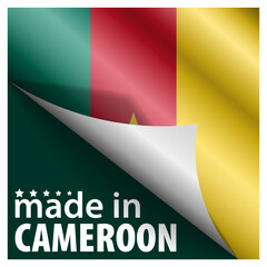 Poster - Made in Cameroon graphic and label.