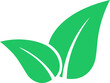 © photostory - Green leaves icon as a nature saving and ecology protection