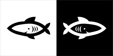 Illustration vector graphics of fish icon