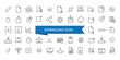 © Rubbble - Download icon collection. Related to upload, document, link, download file, folder, data and PDF icons. Line icon set.