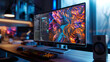 A high-resolution monitor for professional graphic design and multimedia editing
