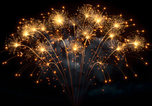 Dazzling Fireworks Display Illuminating The Night Sky