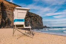 Lifeguard Lookout Tower On Redhead Beach, Newcastle New South Wales