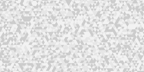 Vector geometric seamless technology gray and white transparent triangle background. Abstract digital grid light pattern gray Polygon Mosaic triangle Background, business and corporate background.