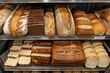 variety of bread in a shop