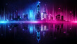 futuristic abstract city background
