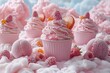 a real fantasy world made of candy and icecream with summer vibes and succulent fruits, ai generated