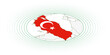 Turkey oval map.