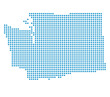 Map of Washington state from dots