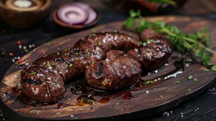 Icelandic dishes: Lifrapils. Icelandic liver sausage made from lamb giblets.