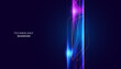 Blue and purple Wave Abstract Design with Glowing Lines and Space Texture