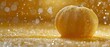   A tight shot of an orange on a table, its surface dotted with water droplets, behind it an out-of-focus orange