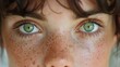  freckled hair frames freckled eyes