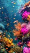 Colorful Coral Reef Teeming With Fish