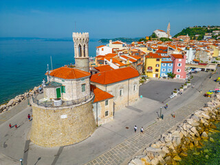 Sticker - Lighthouse at the Slovenian town Piran