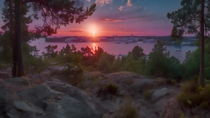 Wall Mural - Rocky Coast At Sunset