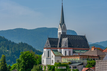 Poster - Parish church of Saint Martin in Bled, Slovenia