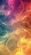 Rainbow Colored Background With Smoke Emanating