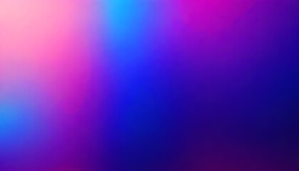 Wall Mural - Blurred color gradient purple pink blue grainy color gradient background dark abstract backdrop banner poster card wallpaper website header design