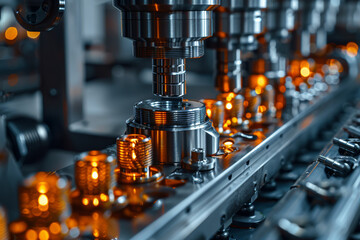 Poster - an essential component being assembled in a manufacturing plant, underscoring the importance of qual