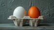 Pessimist and optimist eggs in an eggbox