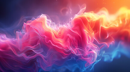 Leinwandbilder - Abstract illustration of a multicolored gradient for design,Generated; AI