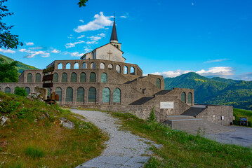 Wall Mural - Ossuary of Italian WWI soldiers in Slovenian town Kobarid