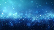 Magical blue sparkle background with bokeh effect