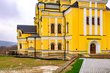 Wall Mural - Hincu Monastery in the Republic of Moldova. Background with selective focus and copy space