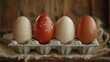 In the eggbox you will find four eggs representing four temperaments: sanguine, choleric, phlegmatic, and melancholic.