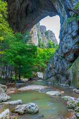 Sticker - Natural landscape of Vratna gates in Serbia