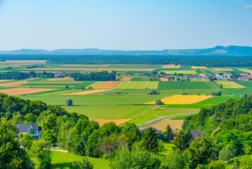 Sticker - Slovenian countryside during a sunny day